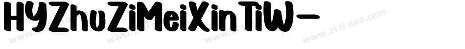 HYZhuZiMeiXinTiW字体转换