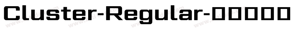 Cluster-Regular字体转换
