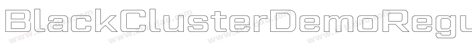 BlackClusterDemoRegular-RMPe字体转换 BlackClusterDemoRegular-RMPe字体转换