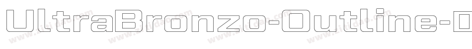 UltraBronzo-Outline字体转换
