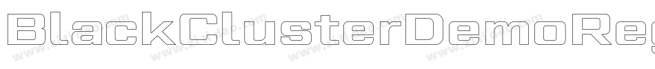 BlackClusterDemoRegular-RMPe字体转换 BlackClusterDemoRegular-RMPe字体转换