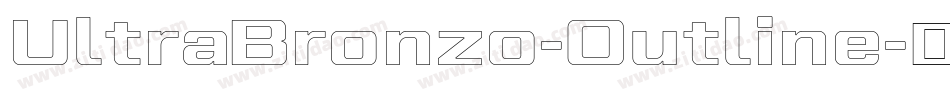 UltraBronzo-Outline字体转换