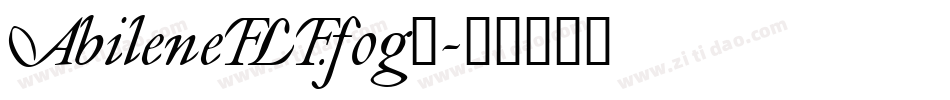 AbileneFLF.fog_字体转换