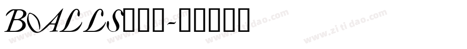 BALLS___字体转换