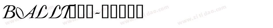 BALLT___字体转换