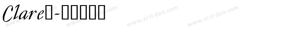 Clare_字体转换