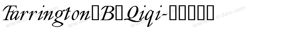 Farrington7B_Qiqi字体转换