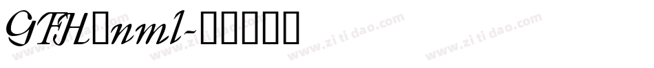 GFH_nml字体转换