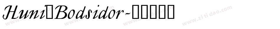 Huni_Bodsidor字体转换