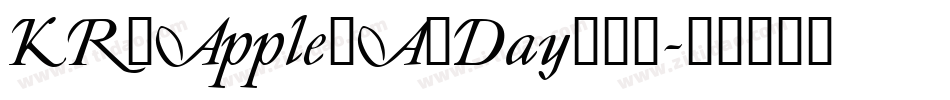 KR_Apple_A_Day转换器字体转换