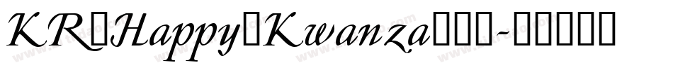 KR_Happy_Kwanza转换器字体转换