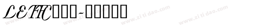 LEFFC___字体转换