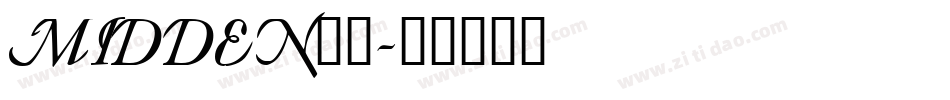 MIDDEN__字体转换