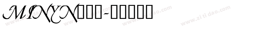 MINYN___字体转换