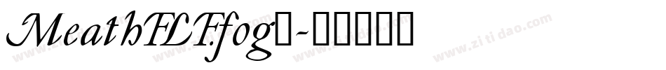 MeathFLF.fog_字体转换