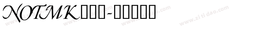 NOTMK___字体转换