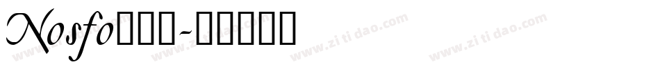 Nosfo___字体转换