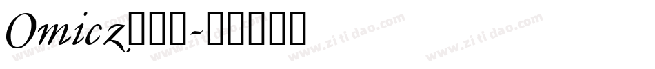Omicz___字体转换