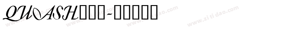 QUASH___字体转换