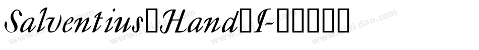 Salventius_Hand_I字体转换