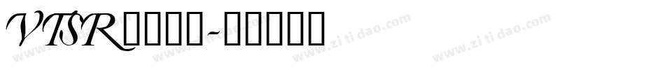 VTSR____字体转换