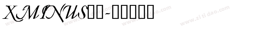 XMINUS__字体转换
