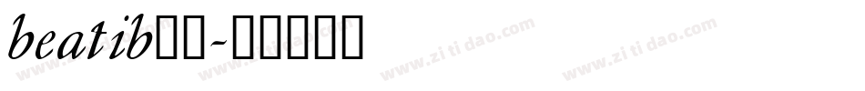 beatib__字体转换