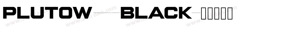 plutow01-black字体转换