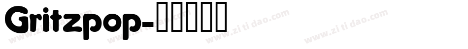 Gritzpop字体转换