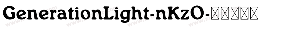 GenerationLight-nKz0字体转换
