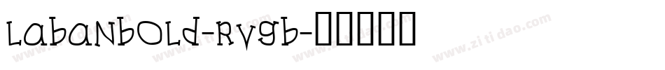 LabanBold-rvgB字体转换