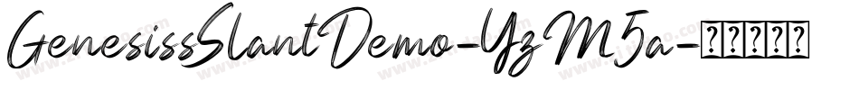 GenesissSlantDemo-YzM5a字体转换