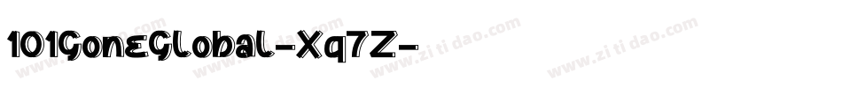 101GoneGlobal-Xq7Z字体转换