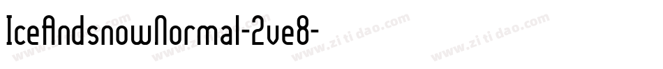 IceAndsnowNormal-2ve8字体转换