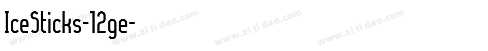 IceSticks-12ge字体转换