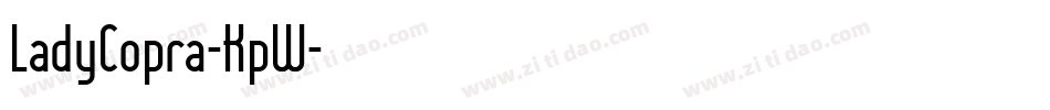 LadyCopra-KpW字体转换