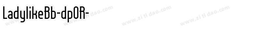 LadylikeBb-dpOR字体转换