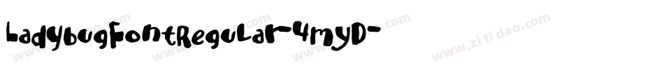 LadybugFontRegular-4mYD字体转换