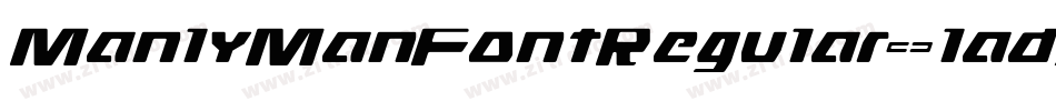 ManlyManFontRegular-ladX字体转换