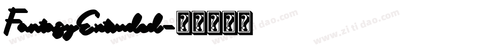 FantasyExtruded字体转换