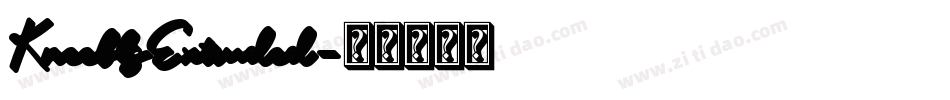 KneeblsExtruded字体转换