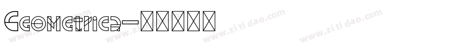 Geometrica字体转换