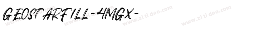 GeostarFill-4MGx字体转换