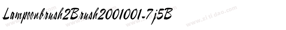 Lampoonbrush2Brush2001001-7j5B字体转换