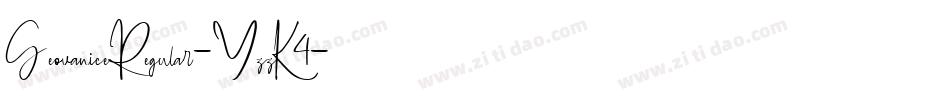GeovaniceRegular-YzzK4字体转换