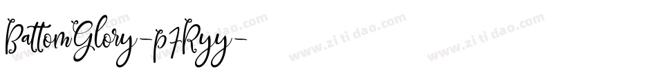 BattomGlory-p7Ryy字体转换
