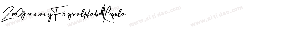 ZoeGermanyFingeralphabetRegular-mpvP字体转换