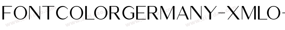 FontColorGermany-Xmlo字体转换