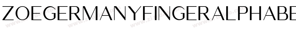 ZoeGermanyFingeralphabetRegular-mpvP字体转换