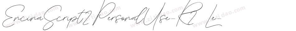 EncinaScript2PersonalUse-R2Le字体转换